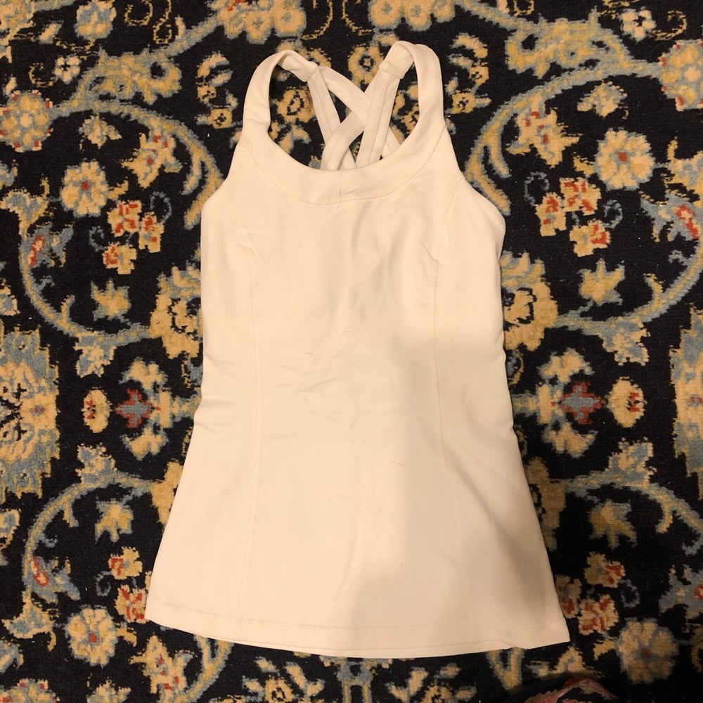 NWT White Lululemon workout tank top